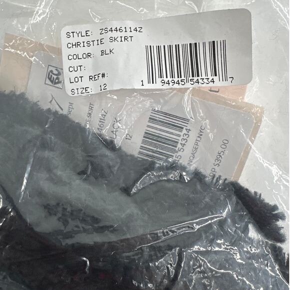 Cinq à Sept Women's Black Christie Tweed Mini Skirt Size 12 - Picture 4 of 12